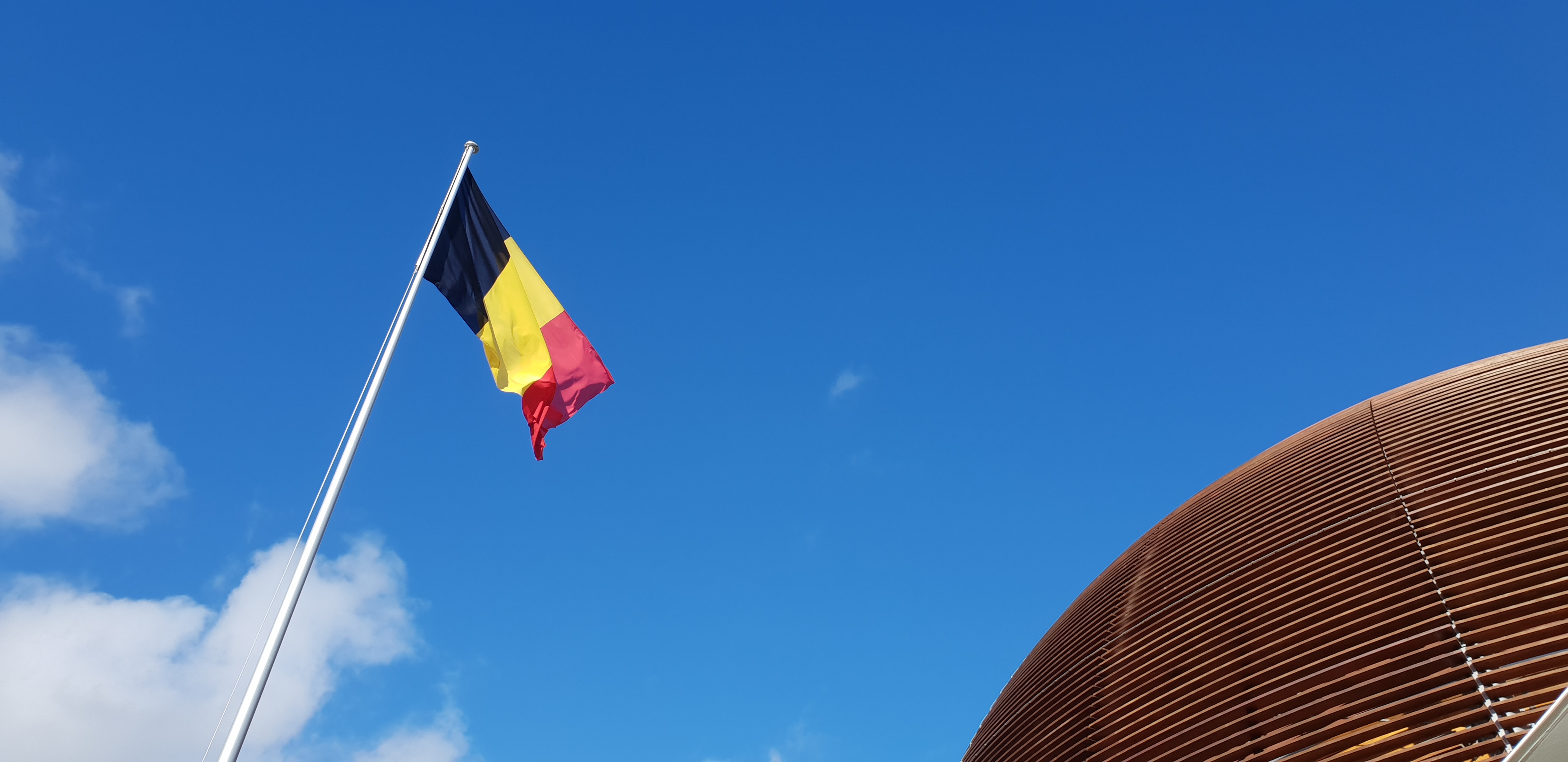 Le drapeau belge au CERN